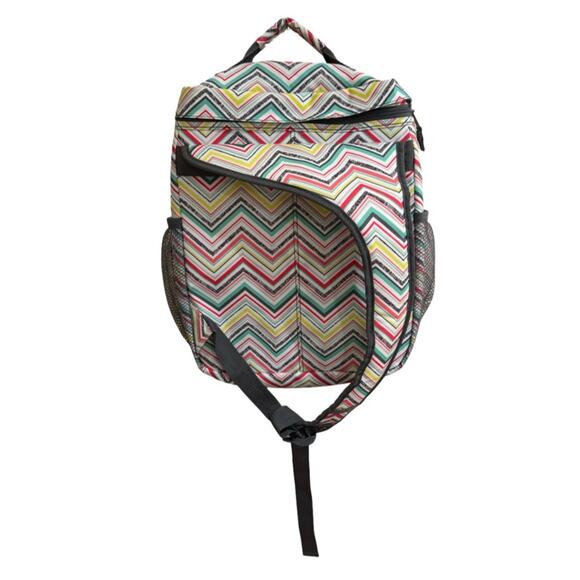 thirty-one Backpack Sling Bag Camera Diaper Bag Hiking Party Punch Chevron